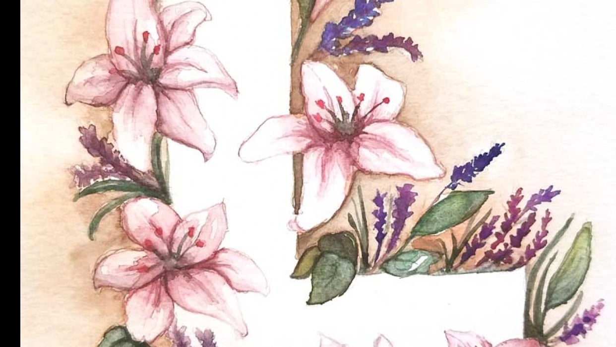 Exploring watercolor - student project
