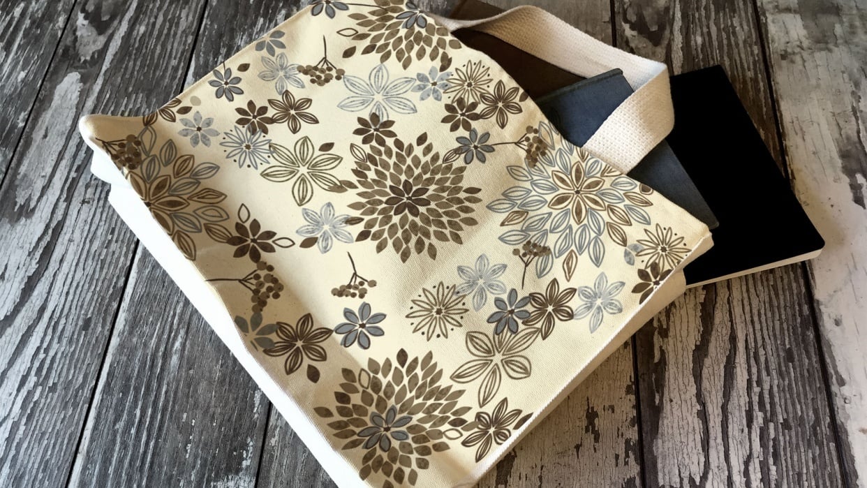 Floral tote - student project