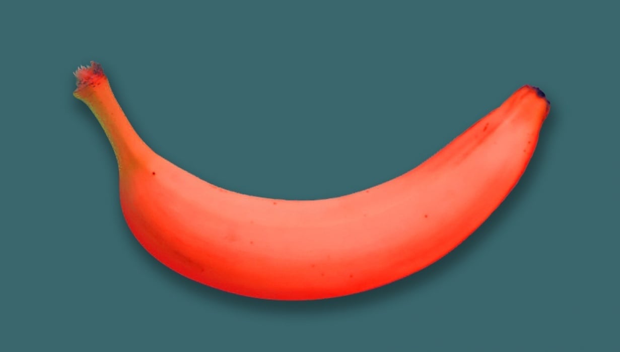 Banana cutout in Photoshop - student project