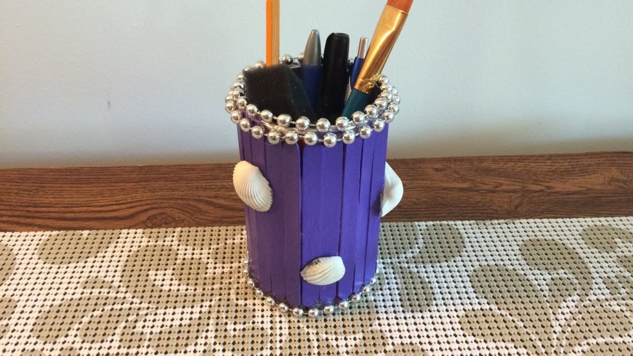 How to Make a Popsicle Stick Pen Holder Skillshare Student Project