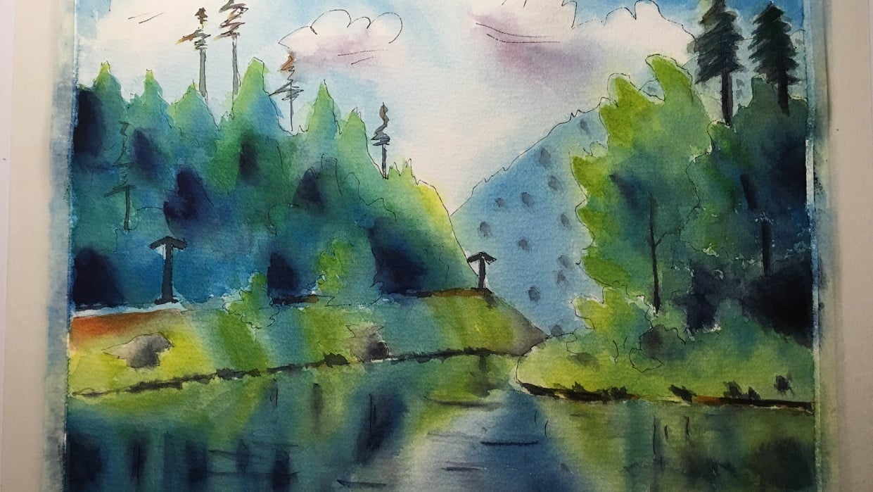 Paint a reflection - student project
