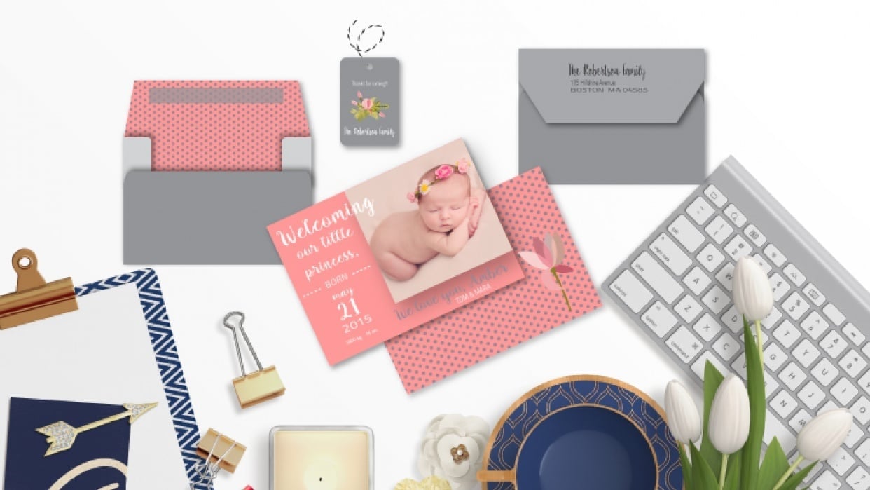 Birth Announcement - student project