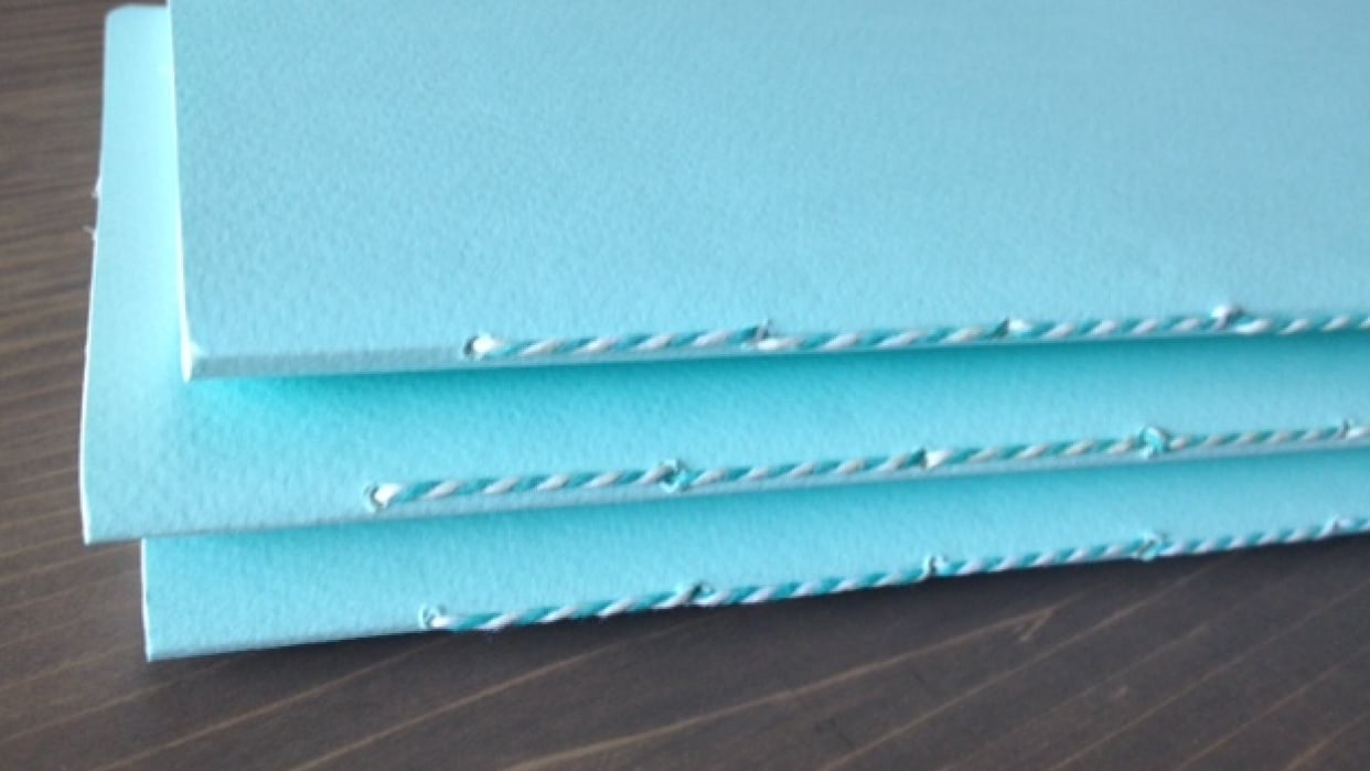 HOW TO MAKE A SADDLE STITCH JOURNAL - student project