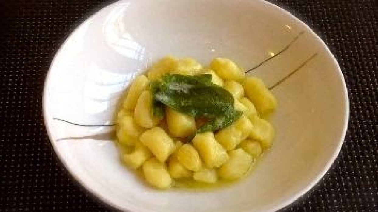 Gnocchi with butter and sage  - student project