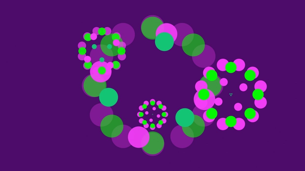 Trippy Circle Accents - student project