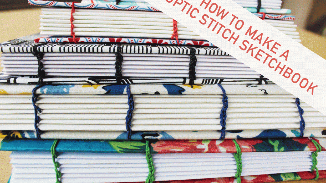Make a Coptic Stitch Sketchbook - student project