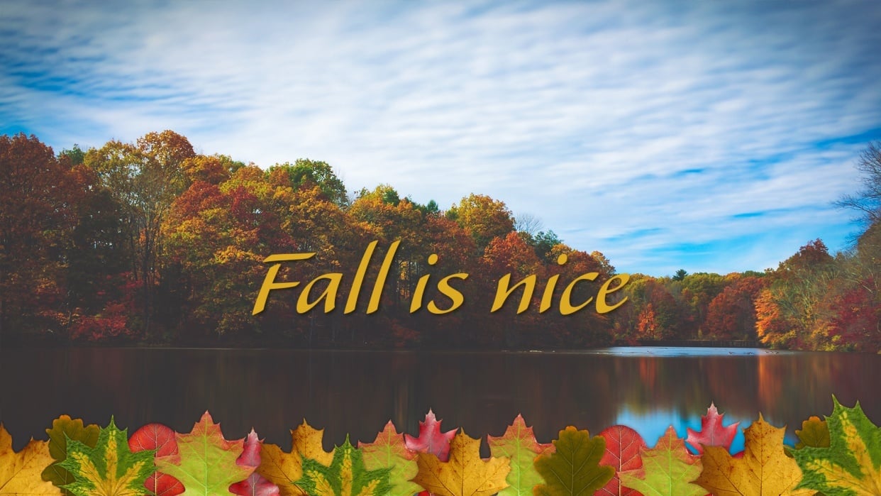 Fall is Nice (Sample Project) - student project