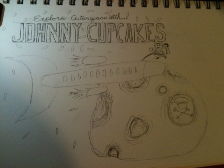 Johnny Cupcakes - Outerspace - student project