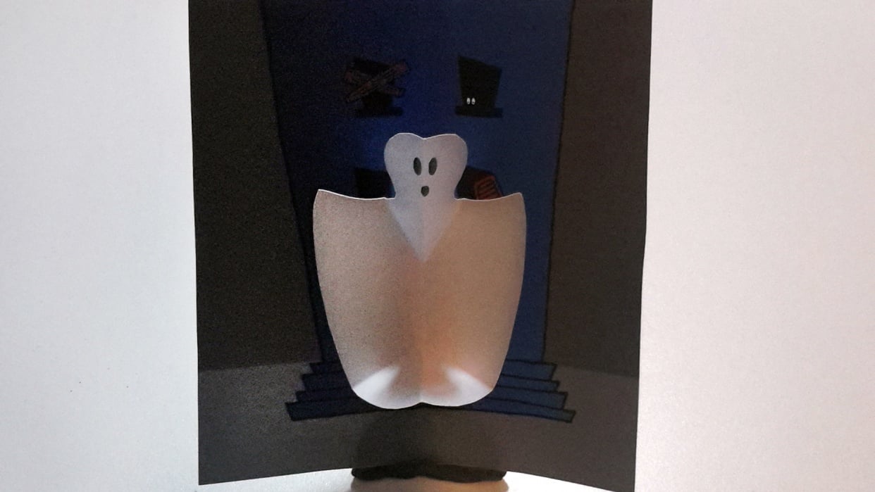 SAMPLE PROJECT: Ghost Halloween Card - student project