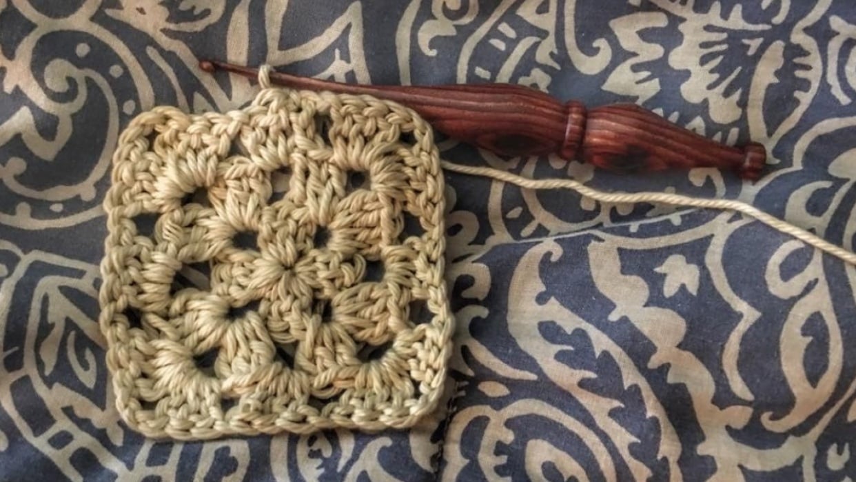 My first granny square - student project