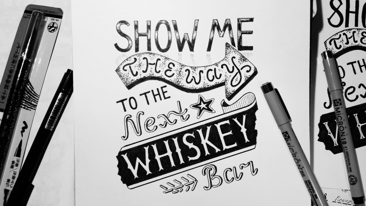 Whiskey Bar - student project