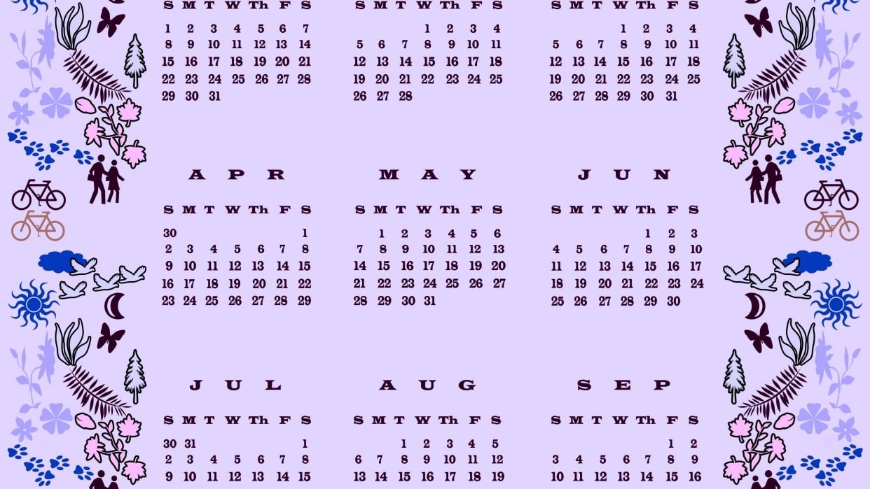 Evening Walk: Calendar Challenge - student project