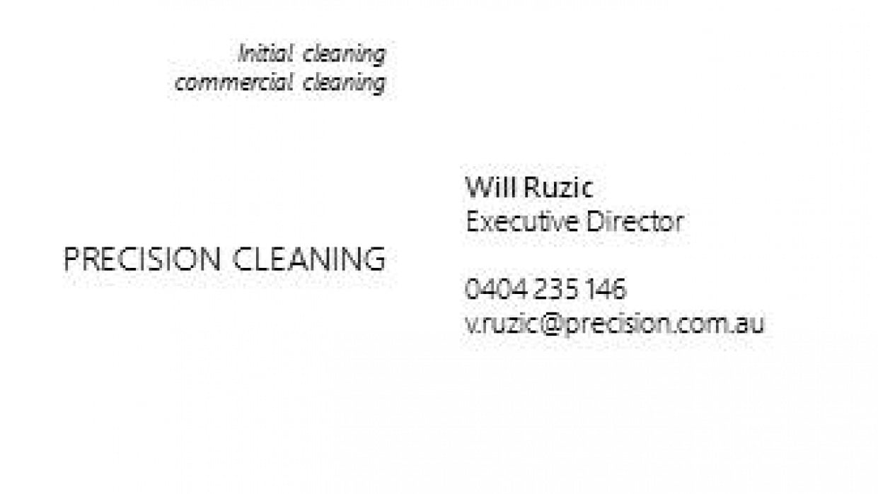 Precision Cleaning  - student project