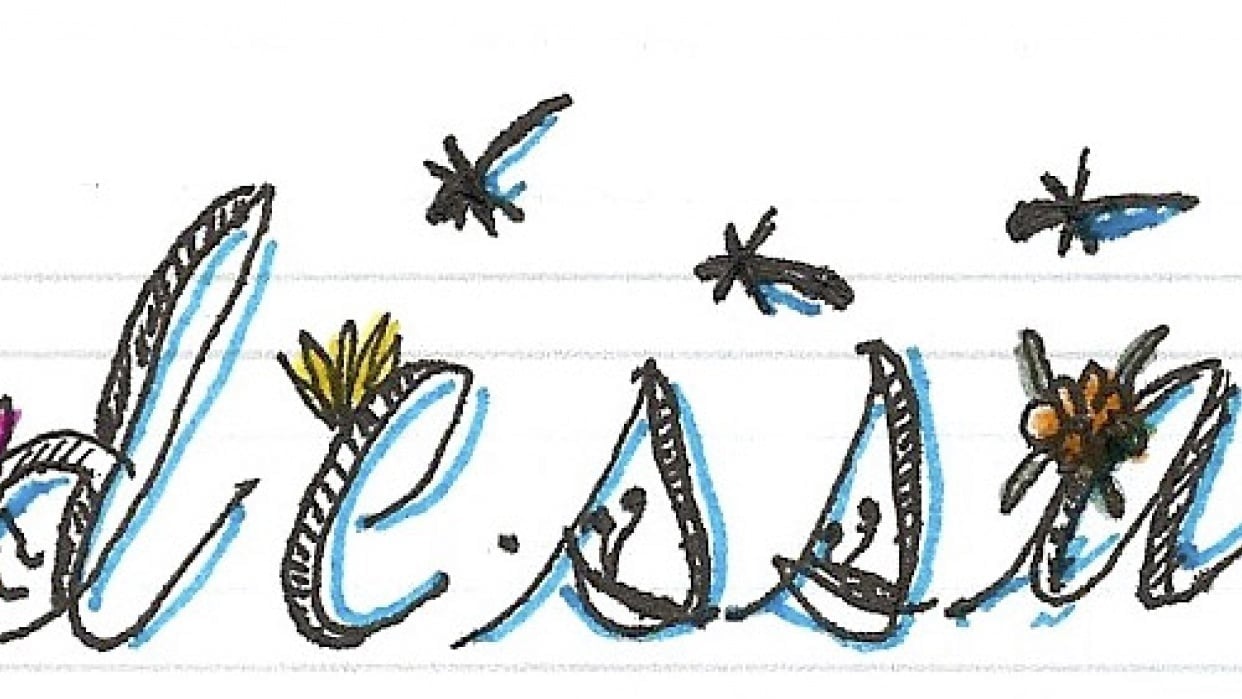 Botanical Alphabet... class project, my name - student project