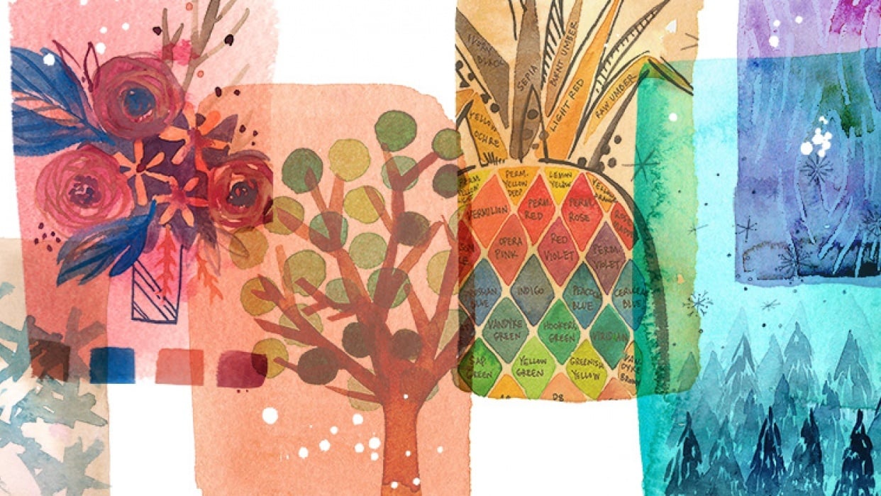 Watercolor Story {Teacher's Sample Project} - student project