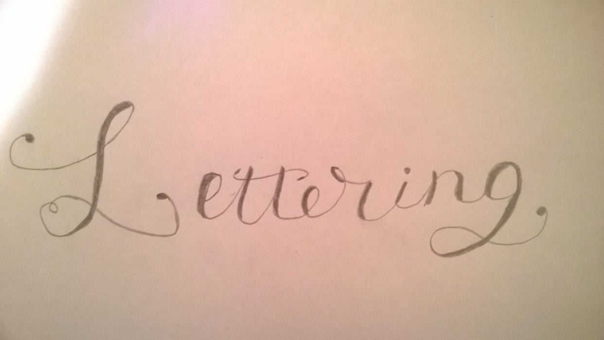 My first Faux Calligraphy - student project