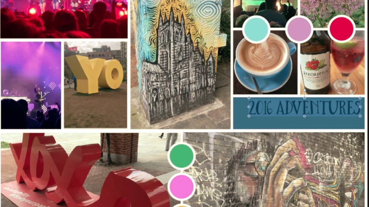 Travel Inspired Mood Board - student project