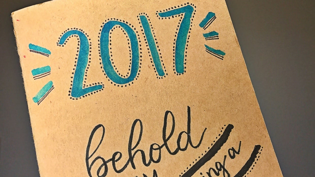Block lettering with stippling - student project