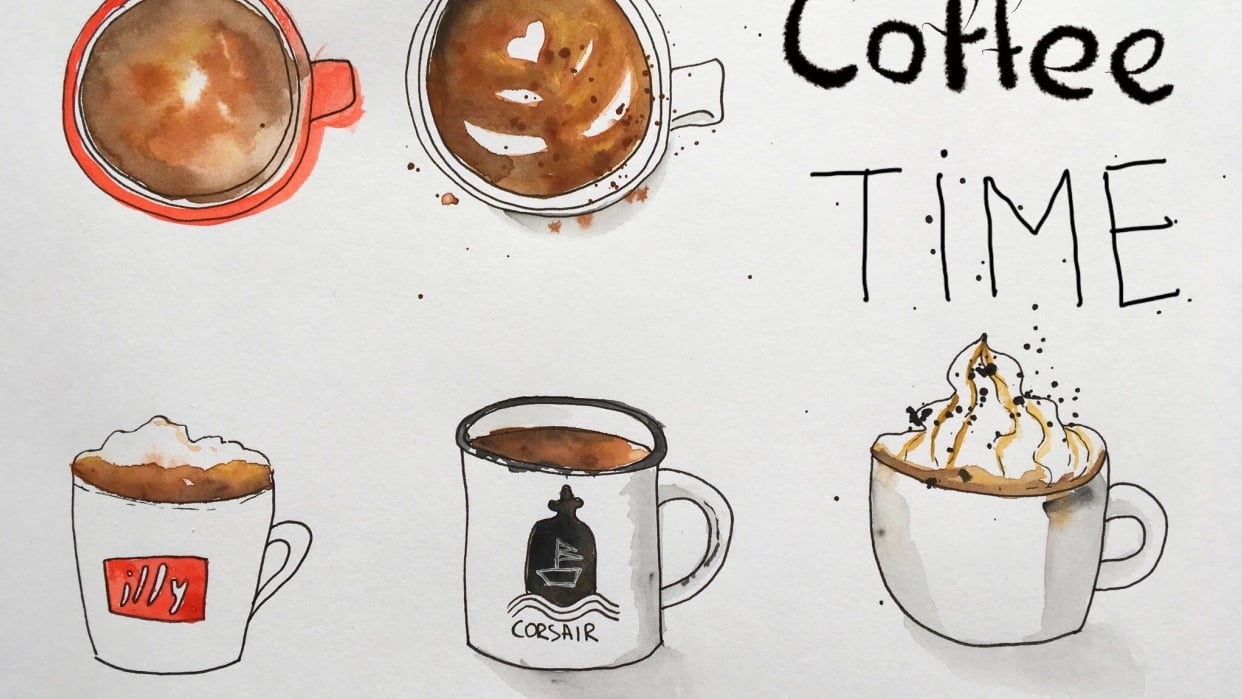 Cups of coffee Skillshare Student Project