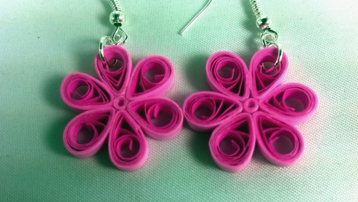 My Quilled Flower Earrings Skillshare Student Project