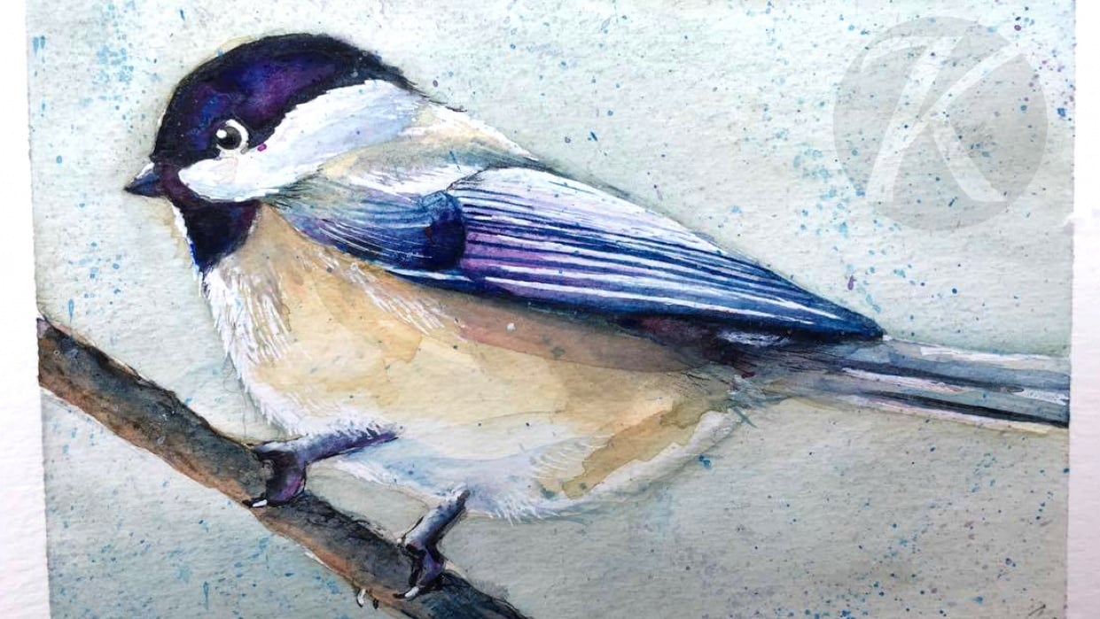 Black-capped Chickadee & Loon - student project