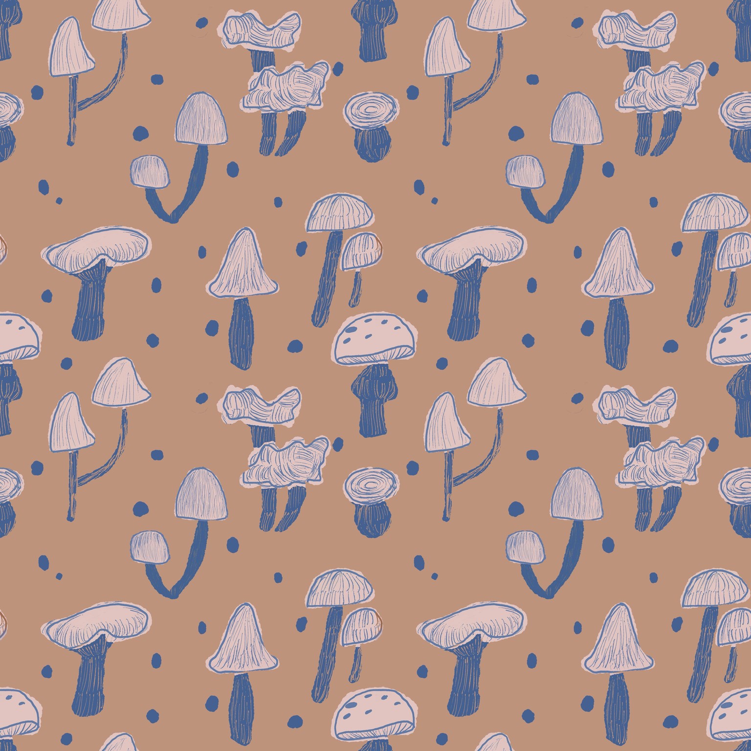 Shrooms Pattern - image 1 - student project