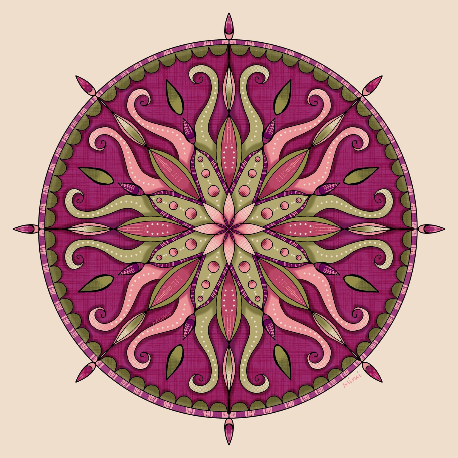 Radial mandala - image 1 - student project