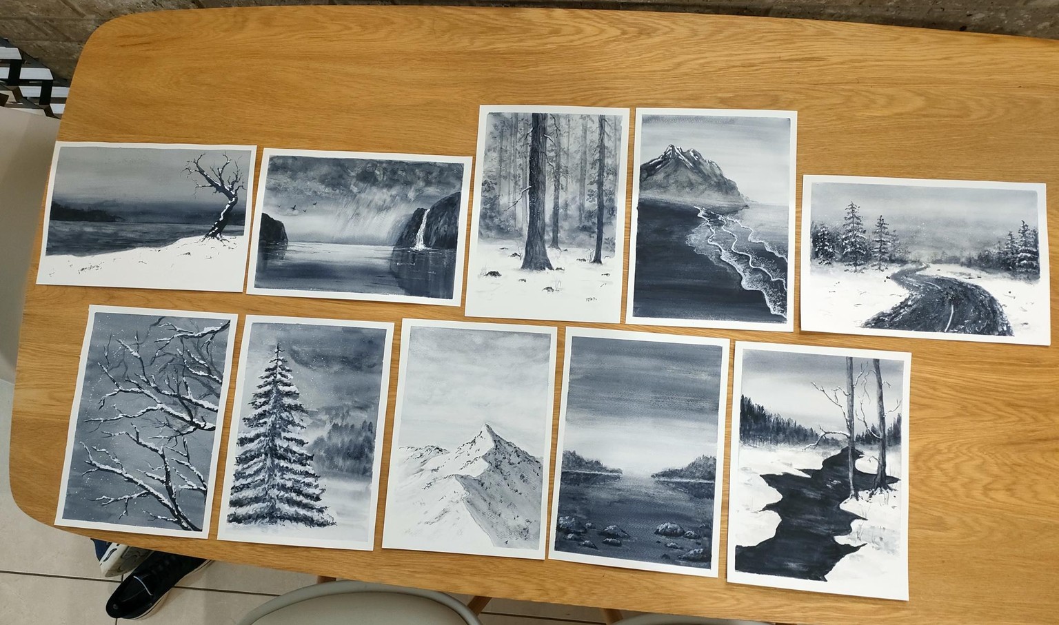 10 monochrome winter landscapes - image 1 - student project