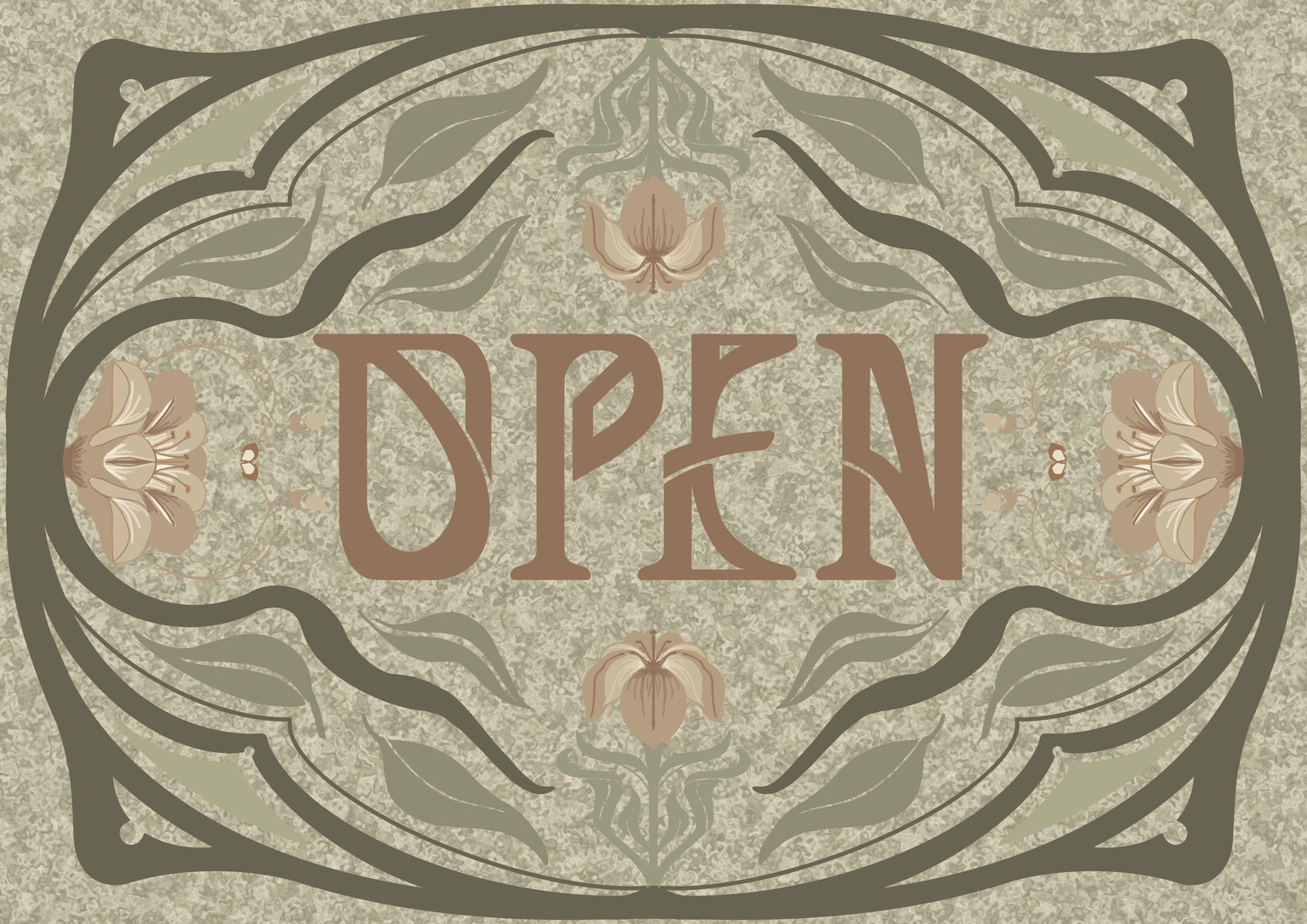 My first try of an art nouveau font - image 1 - student project