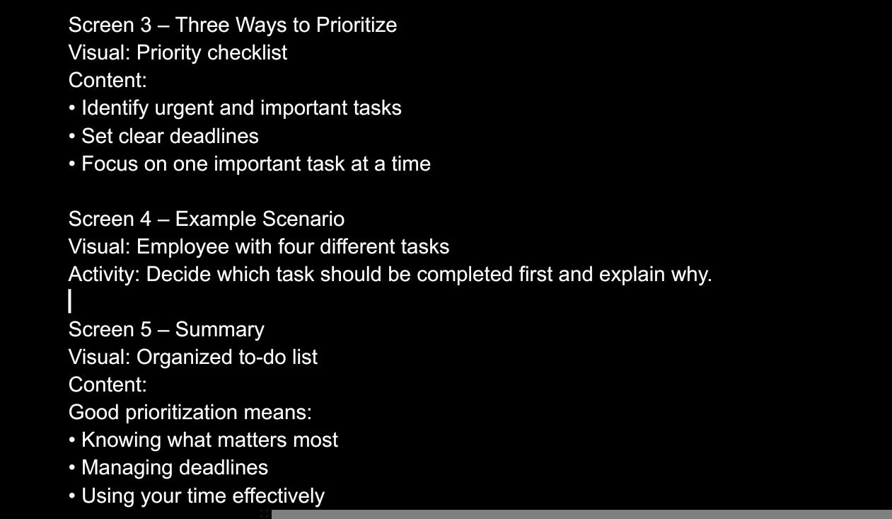 MANAGING PRIORITIES AT WORK - image 2 - student project