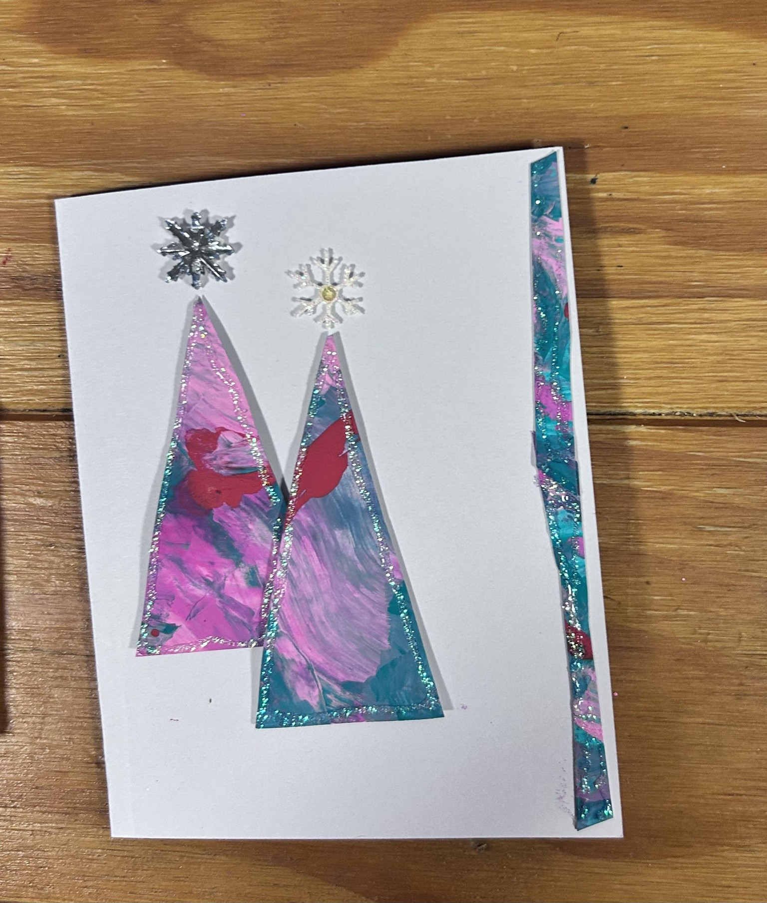 Modern Acrylic Christmas cards - image 3 - student project