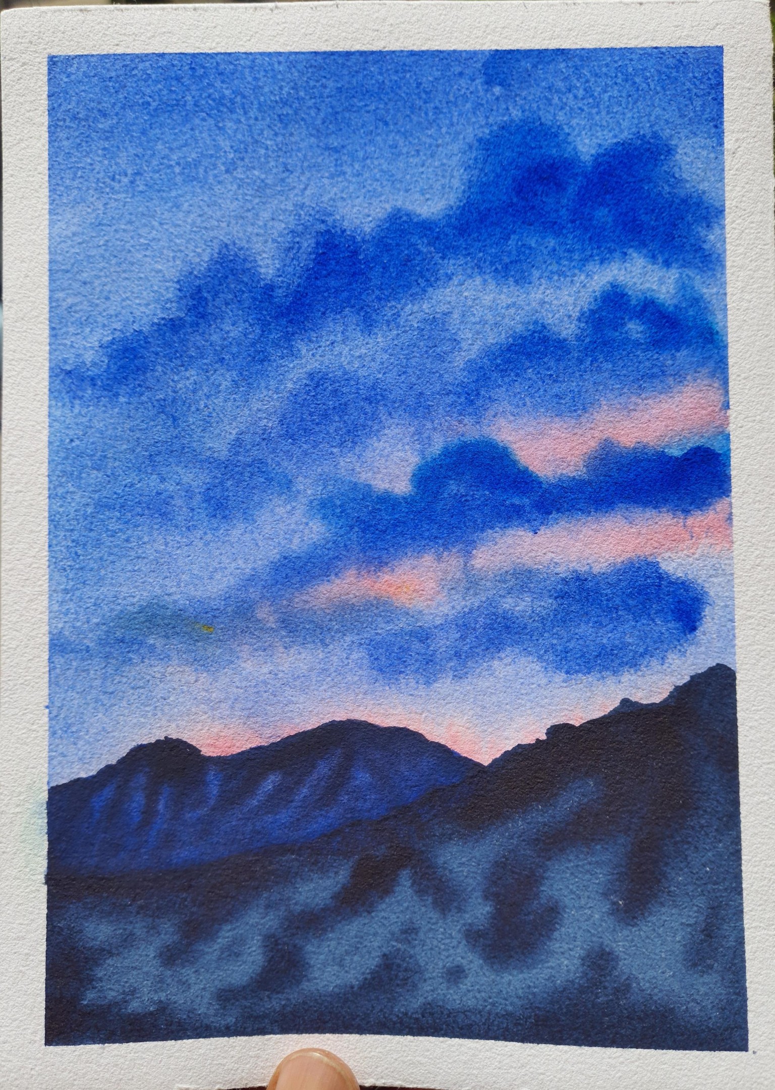 30 Days of Beautiful Watercolor Skies. . !!! - image 12 - student project