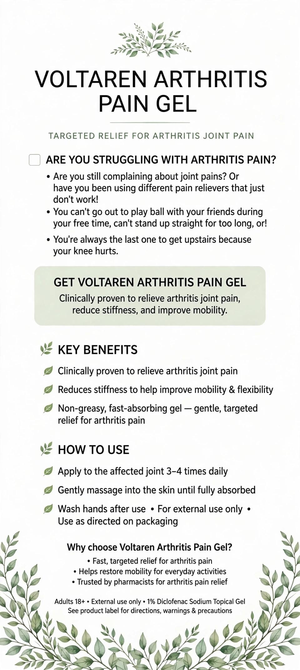 TARGETED RELIEF FOR ARTHRITIS JOINT PAIN - image 1 - student project