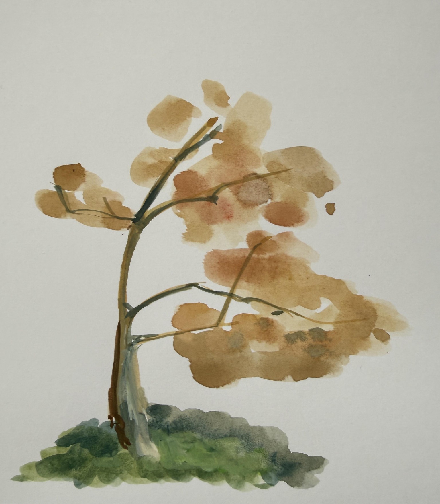 Árbol    Cálido  en gouache - image 1 - student project