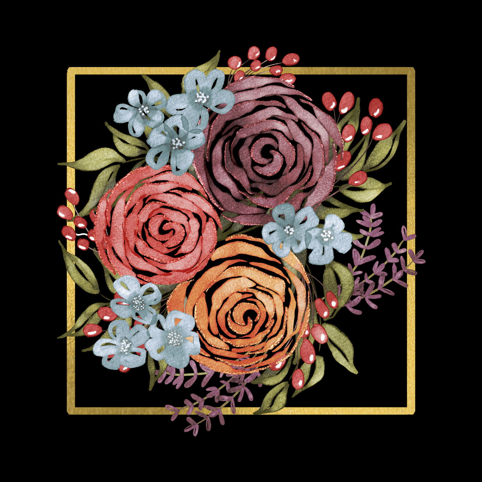 Watercolor Bouquet - image 1 - student project