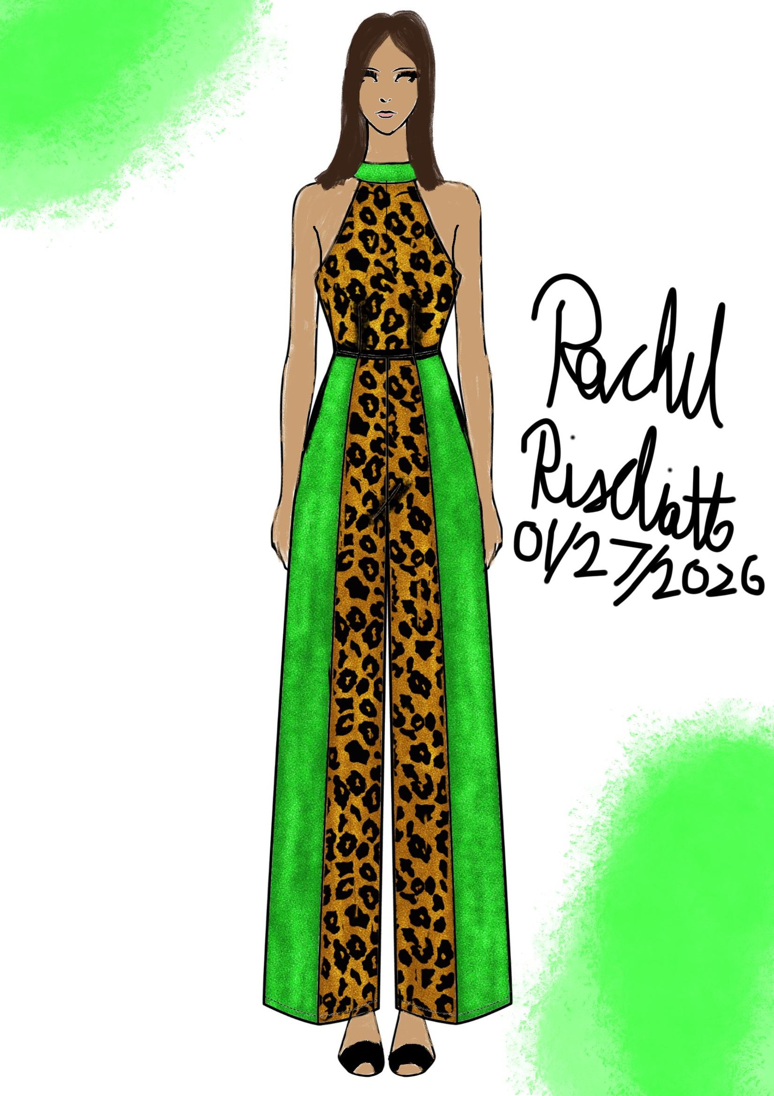Green and Gold Leopard - image 2 - student project