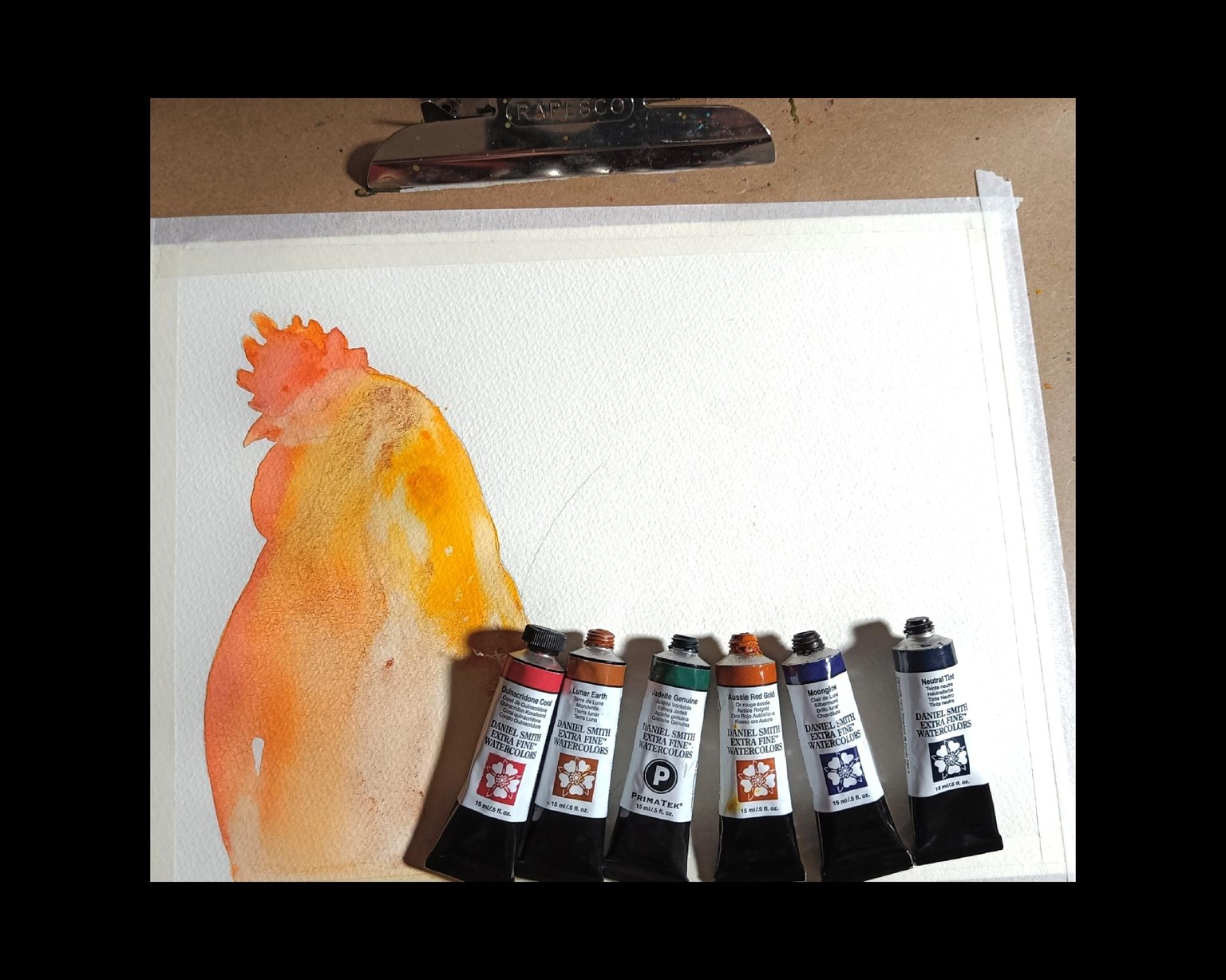 Aquarell - a cockerel - image 2 - student project