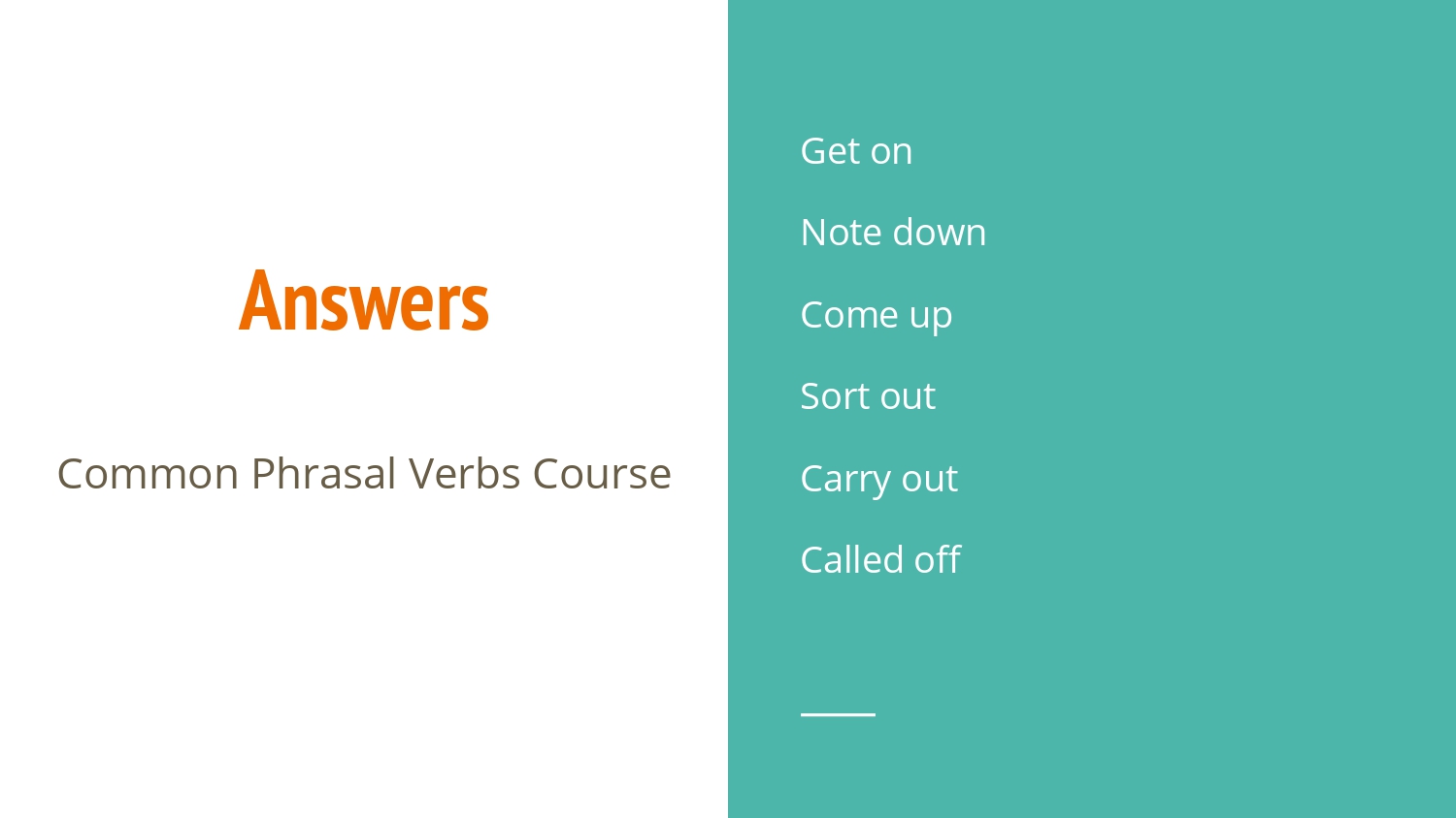 Common phrasal verbs - image 14 - student project