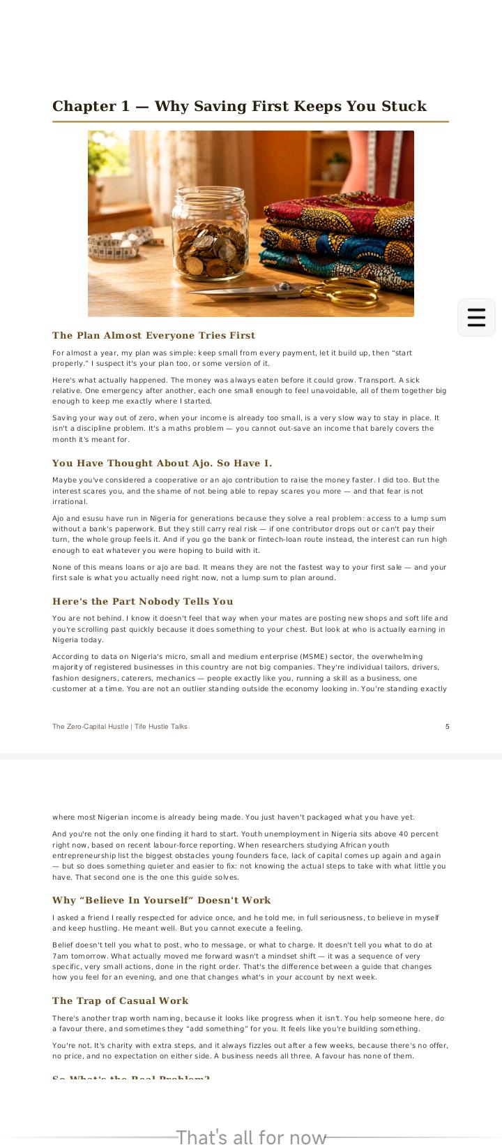The Zero-Capital Hustle — A Step-by-Step System to Turn Any Skill Into Your First Sale in 14 Days, N - image 3 - student project