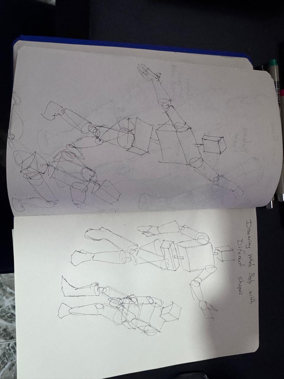 Body Shapes, figure Drawing class - image 6 - student project