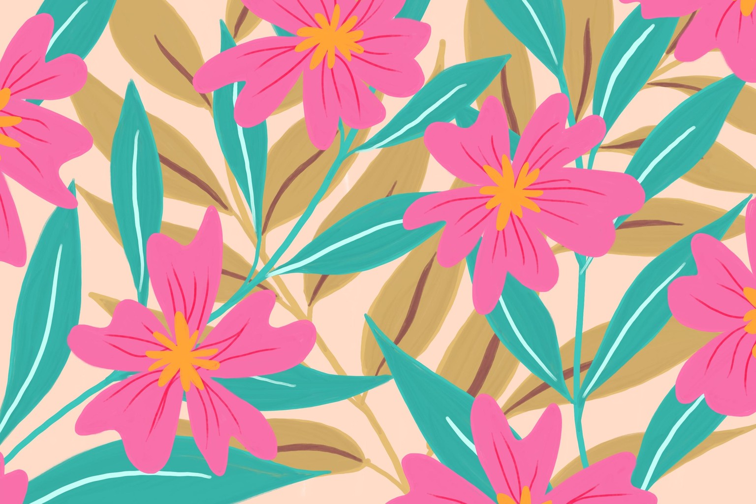 14 Acrylic Marker Florals - image 8 - student project