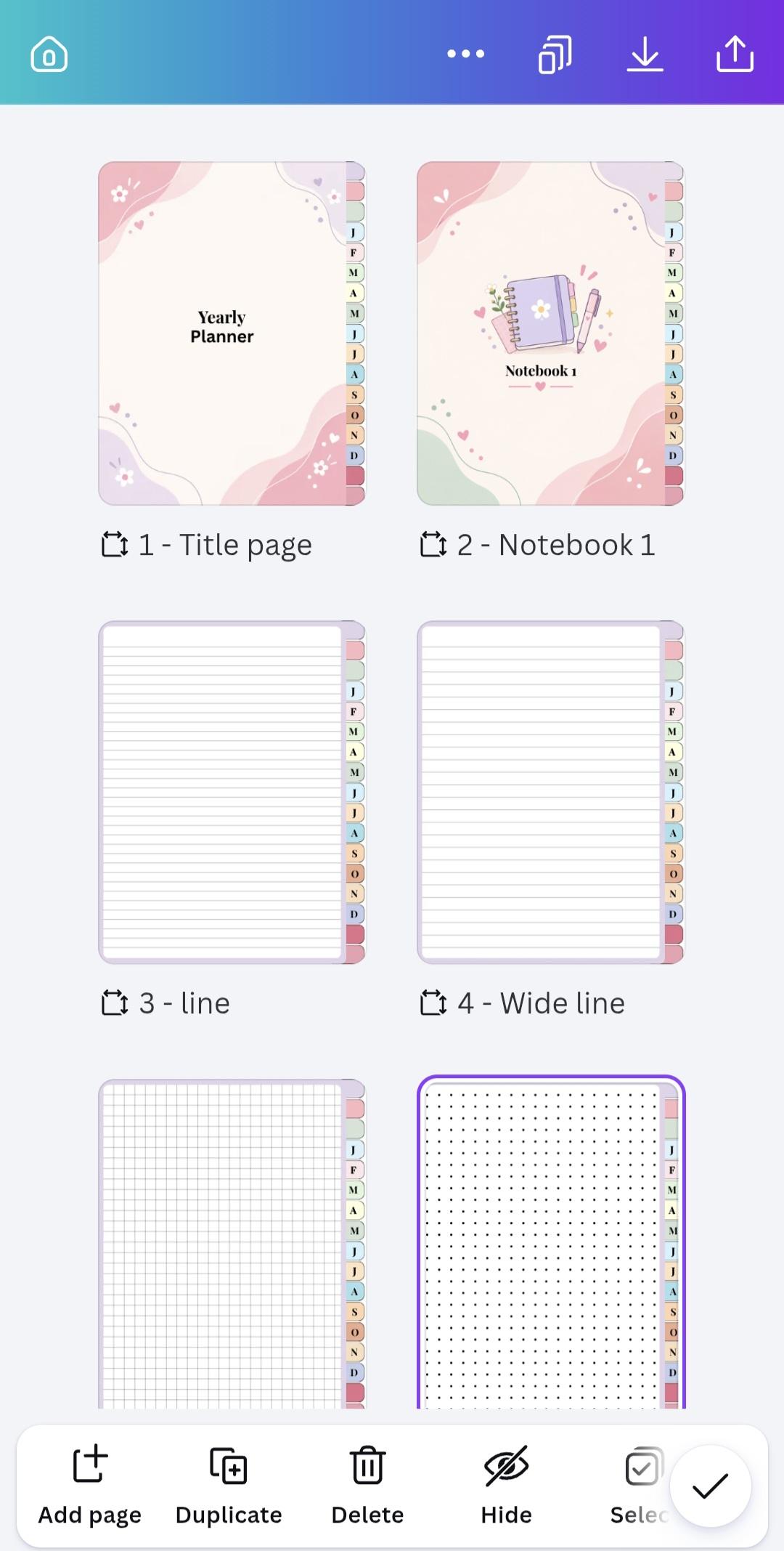 Hyperlinked Planner - image 1 - student project