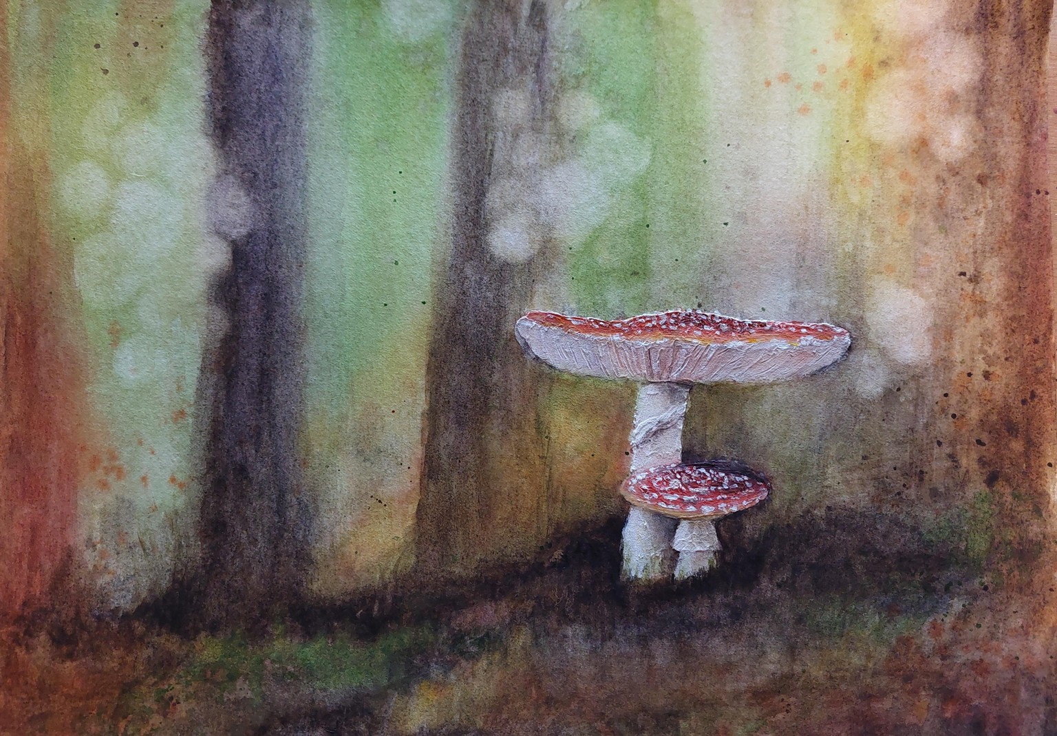 Mushrooms landscape tutorial - image 1 - student project