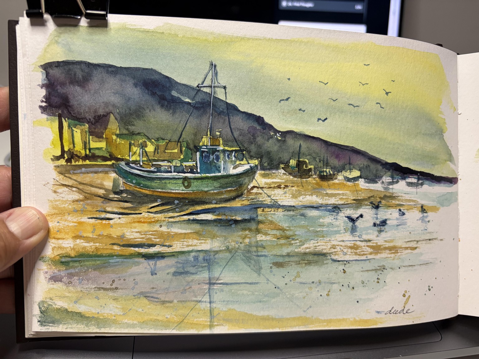 Calm Boat with Birds - image 1 - student project