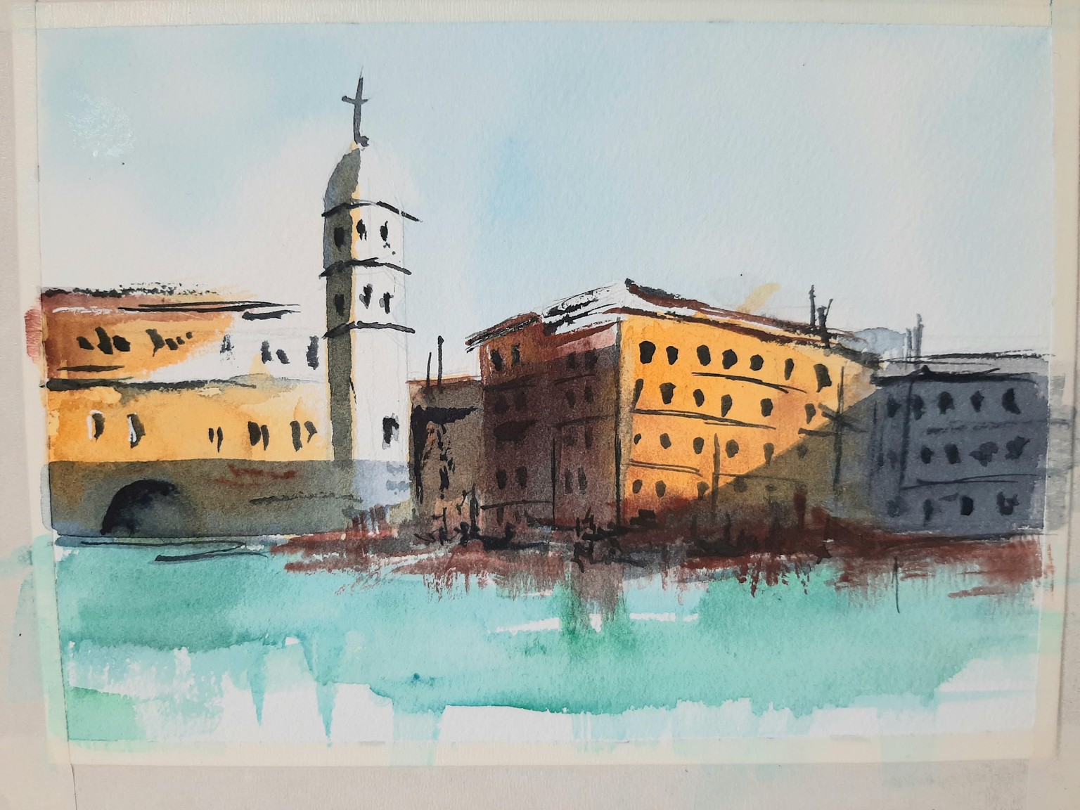 Cinque Terre Watercolour - Loosening up by Letting the Medium do the Work - image 2 - student project