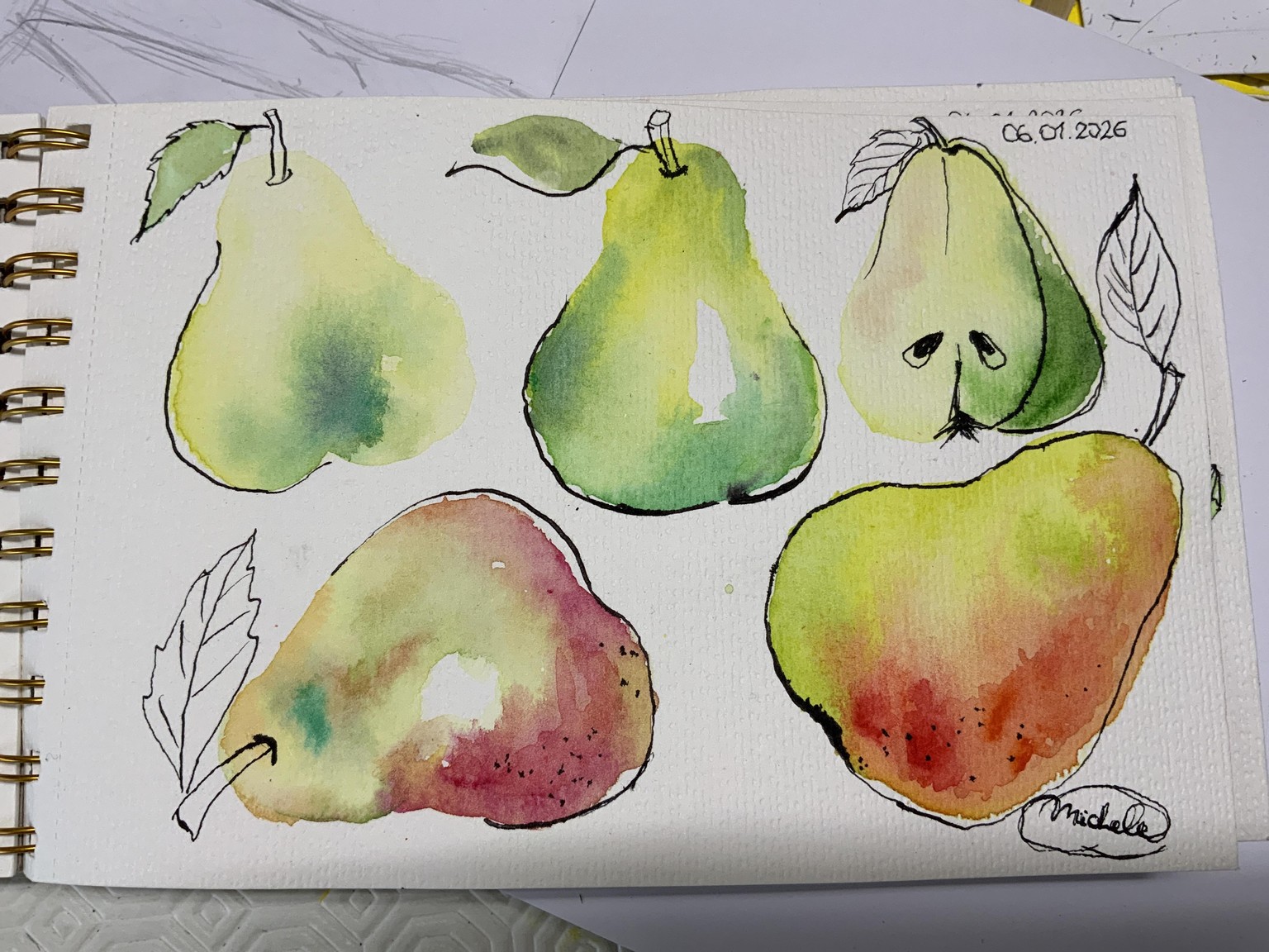 Sketchbook Practice: Create freely with Ink and Watercolor - image 2 - student project