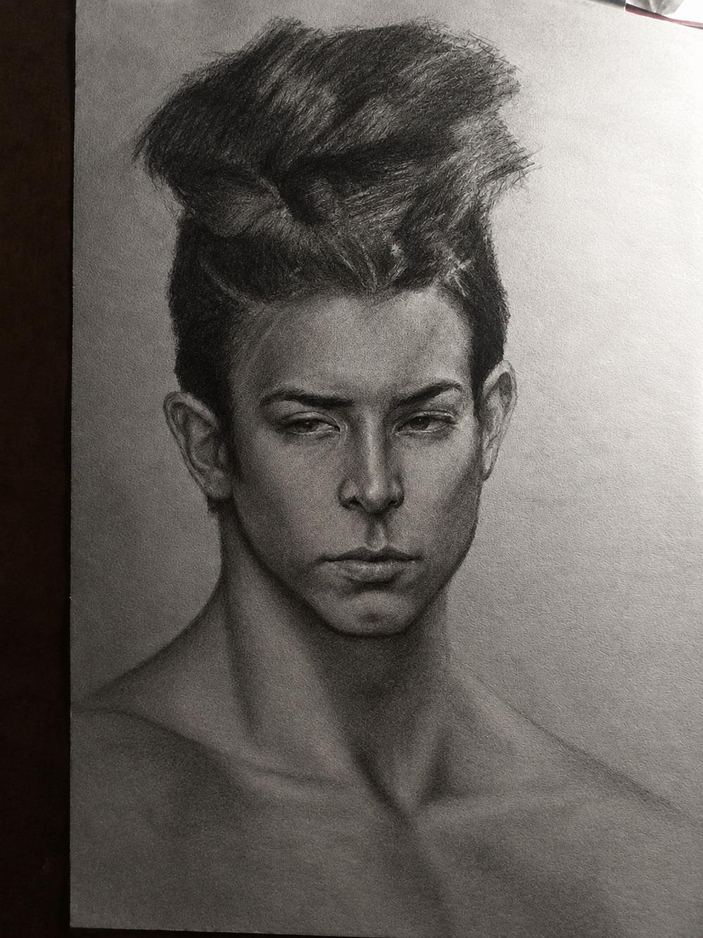 Portrait drawing - image 3 - student project