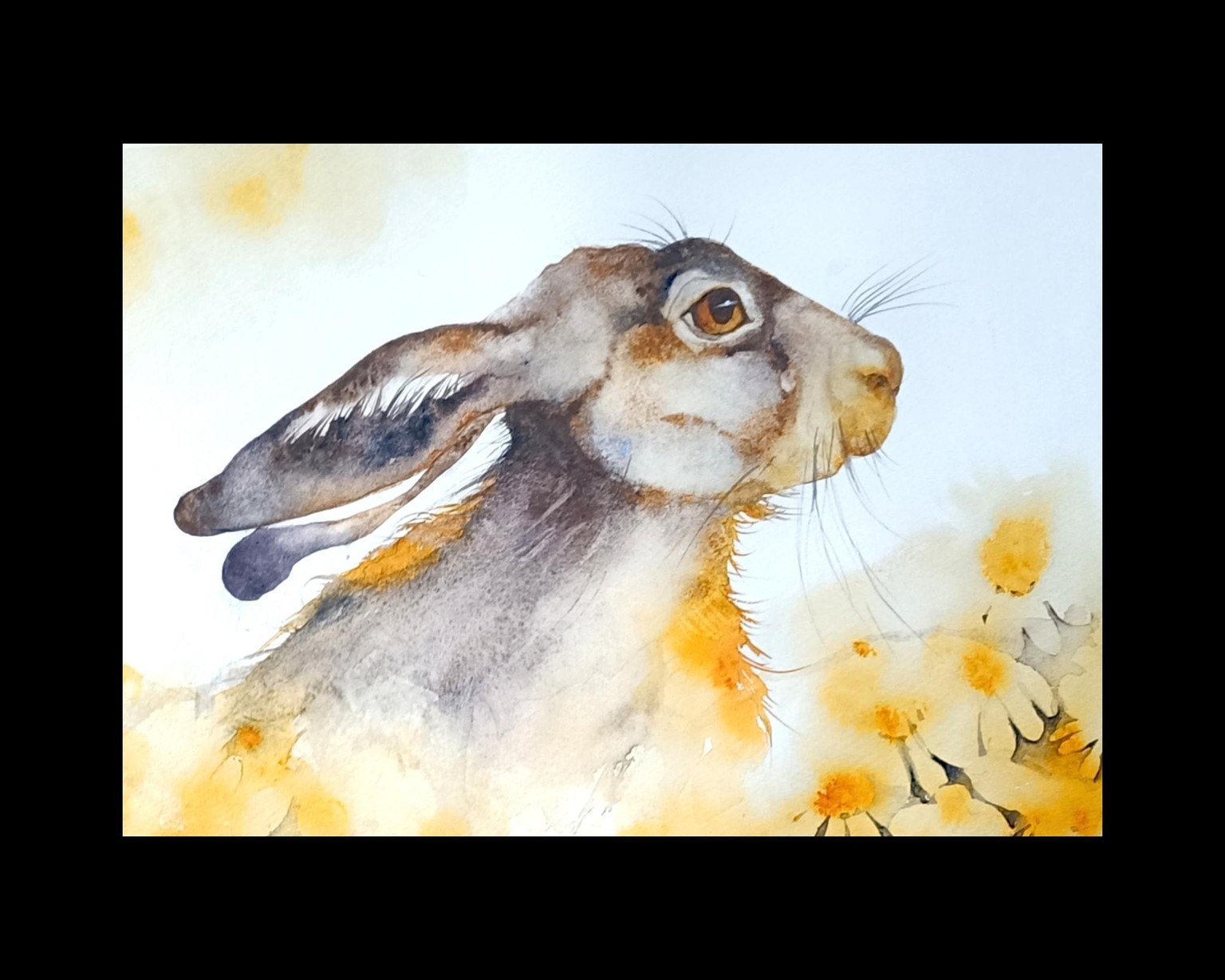 Aquarell - Free flow Summer Hare - image 1 - student project