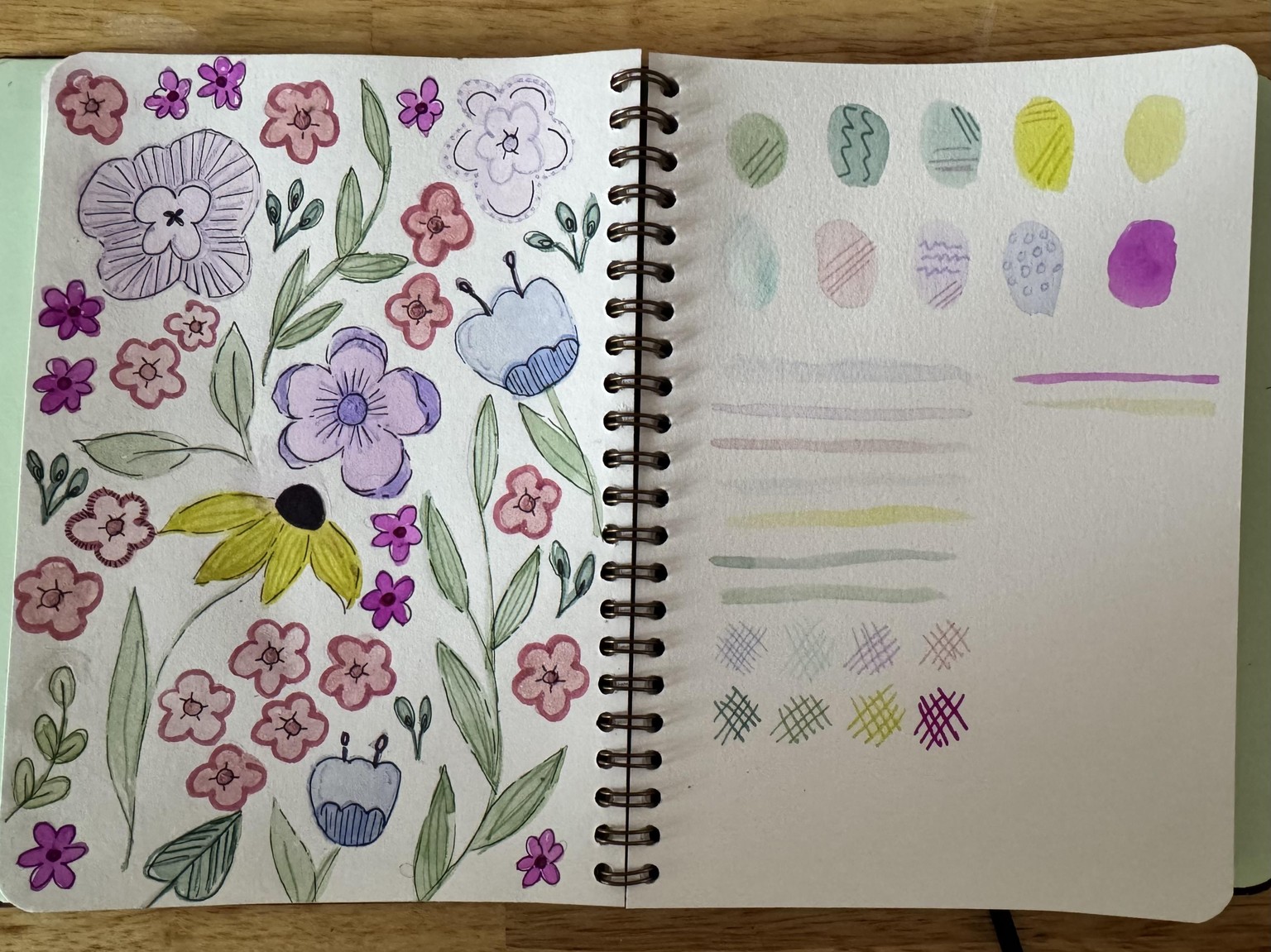 brush pen florals - image 2 - student project