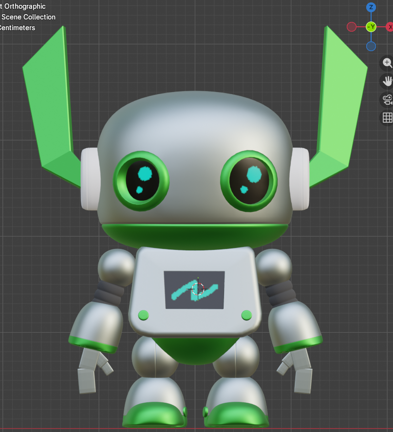 Metallic Robot - image 1 - student project